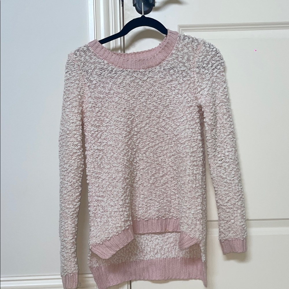 Pink Textured Women's Sweater